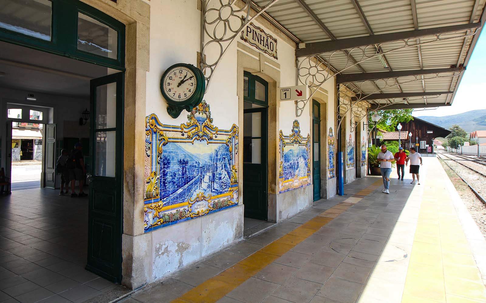 Train station of Pinhao in the Douro Valley in Portugal (Europe)