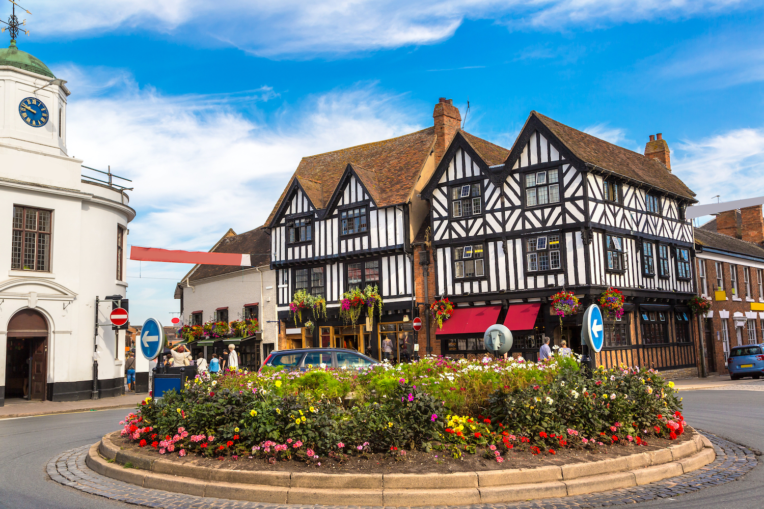 Half-timbered house in Stratford upon Avon, England, United Kingdom